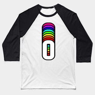 Rainbow Letter, O Baseball T-Shirt